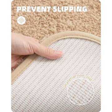 Color&Geometry Plush Bath Mats for Bathroom Floor