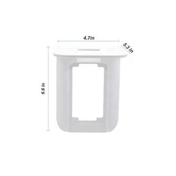 New Space Saving Wall Ultimate Outlet Shelf for Storage Electronics Using Upper Socket White