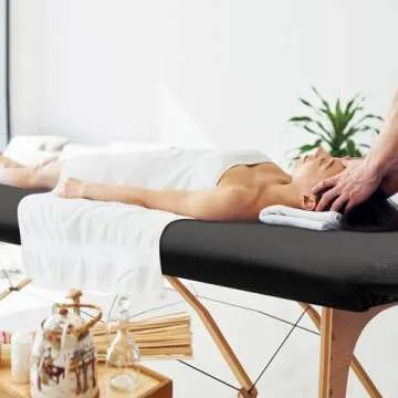 Macarrie 2 Pcs PU Leather Massage Table Cover Sheet Vinyl Protector Waterproof Massage Sheets for Tables 28''-31'' Wide, 74'' Long(Black)