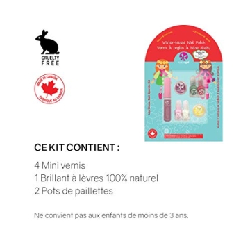 Kids Safe Lip Gloss and Nail Sparkle Kit for Playful Creativity