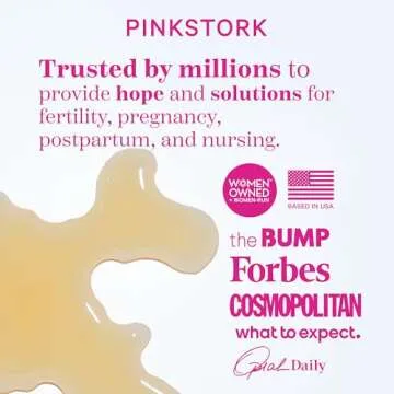 Pink Stork Labor Prep and Recovery Tincture with Red Raspberry Leaf - Natural Third Trimester & Postpartum Essentials, 9 Herbs for Gentle Birth, Uterine Support, & Hormone Balance - 2 oz