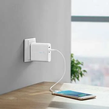 Anker PowerCore Fusion, Portable Charger 5000mAh with Dual USB Wall Charger, Foldable Plug and PowerIQ Travel Charger, Battery Pack for iPhone, iPad, Android, Samsung Galaxy and More