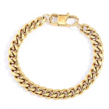 Elegant 18K Gold Detachable Bracelet for Men and Women