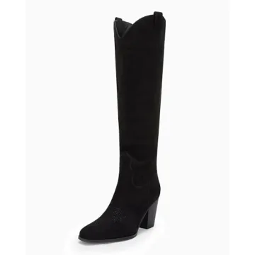 Fashionable Women's Cowboy Knee High Boots for All Seasons