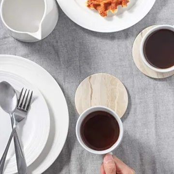 Stylish Absorbent Stone Coasters Set of 6 - LIFVER