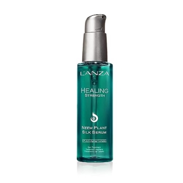 L'ANZA Healing Strength Neem Plant Silk Hair Serum, Neem Oil for Hair, Anti Frizz Damaged Hair Treat...