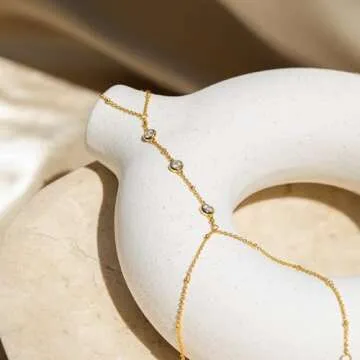 Collner Hand Chain Bracelet for Women in Sterling Silver