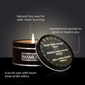 Unique Aromatherapy Candles for Men - Inspirational Gifts
