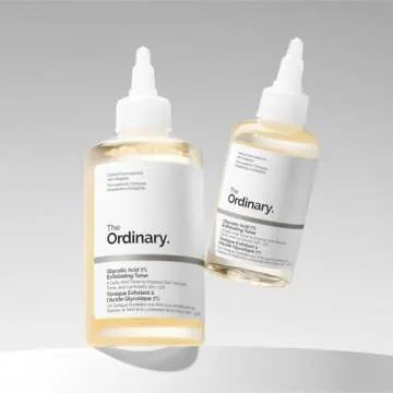 The Ordinary Glycolic Acid 7% Exfoliating Toner, Brightening and Smoothing Daily Toner for More Even-Looking Skin Tone, 3.4 Fl Oz (Pack of 2)