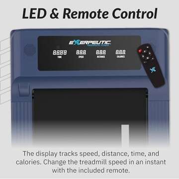 Exerpeutic 400 Lb. Capacity Heavy-Duty Walking/Jogging Exercise Treadmill Walking Pad- Home Gym Workout, Foldable Under Desk Desk Design