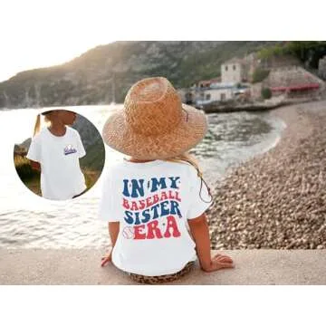 FRYAID Toddler Baseball Shirt Soft Cotton for Girls