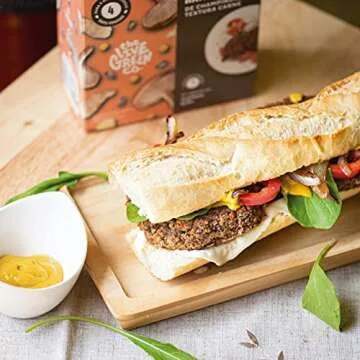 Vegan Black Bean & Mushroom Burger Patties 14 oz - Quick Prep