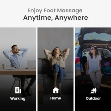 RENPHO Foot Massager Machine with Heat [2025 Upgraded], FSA HSA Eligible Foot Massager, Christmas Gifts for Women Mom Men Dad, 3 Heat Levels, Wireless Control Shiatsu Foot Massager, True Foot Massage