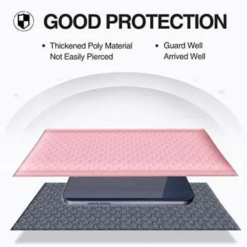 UCGOU Light Pink Bubble Mailers 4x8 for Secure Shipping