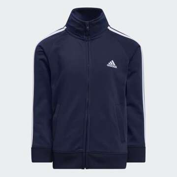 adidas Boys' Tricot Jacket & Pant Clothing Set