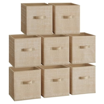 SONGMICS 11-Inch Storage Cubes Set of 8 Durable Bins