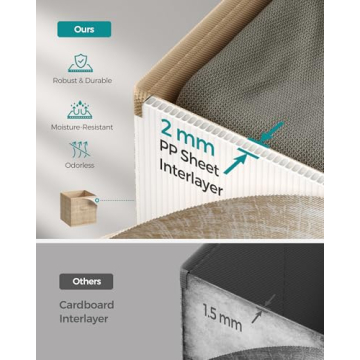 SONGMICS 11-Inch Storage Cubes Set of 8 Durable Bins