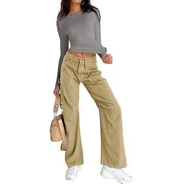 Dwnval Women Sexy Spring Casual Basic T Shirt Tops Slim Fit Crewneck Cute Long Sleeve Crop Top Blouses(Light Grey, S)