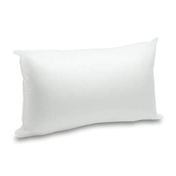 Foamily Throw Pillow Insert 12 x 20 inch Hypoallergenic 100% Virgin Fiber Lumbar Bed, Sofa, Couch De...