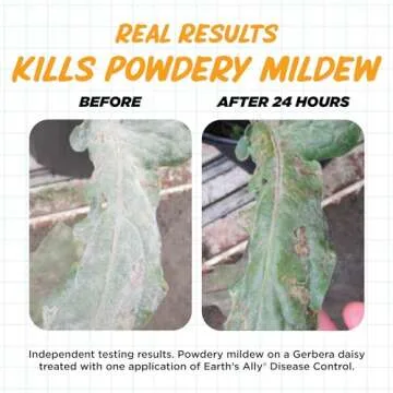 Earth's Ally Disease Control Concentrate for Plants Concentrate 32 oz | Fungicide Treatment for Powdery Mildew, Blight, Black Spot, Fungus - Use on Plant & Rose Diseases & More