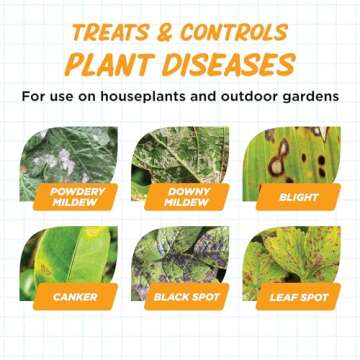 Earth's Ally Disease Control Concentrate for Plants Concentrate 32 oz | Fungicide Treatment for Powdery Mildew, Blight, Black Spot, Fungus - Use on Plant & Rose Diseases & More