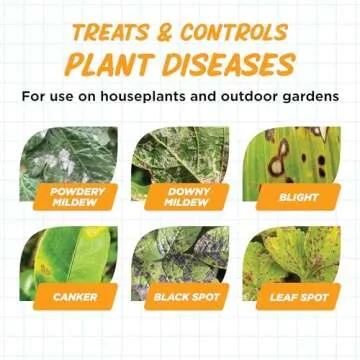 Earth's Ally Disease Control Concentrate for Plants Concentrate 32 oz | Fungicide Treatment for Powdery Mildew, Blight, Black Spot, Fungus - Use on Plant & Rose Diseases & More