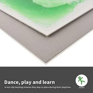 LONGKING 9 Sensory Tiles, 12" x 12" Sensory Floor Tiles, Liquid Floor Tiles, Lava Tiles