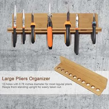 Wokyy Wall Mounted Tool Organizer for Screwdrivers and Pliers