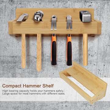 Wokyy Wall Mounted Tool Organizer for Screwdrivers and Pliers