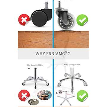 FRNIAMC Professional Saddle Stool with Wheels Ergonomic Swivel Rolling Height Adjustable for Clinic Dentist Beauty Salon Tattoo Home Office (Camel)