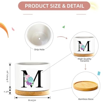 Personalized Initial Plant Pots - Perfect Gifts for Plant Lovers