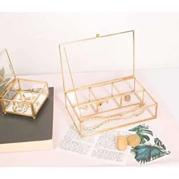 Vintage Mirrored Jewelry Organizer for Chic Decor