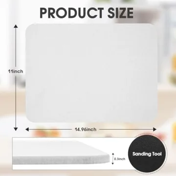 Stylish Diatomaceous Stone Dish Drying Mats for Kitchen