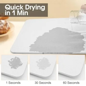 Stylish Diatomaceous Stone Dish Drying Mats for Kitchen