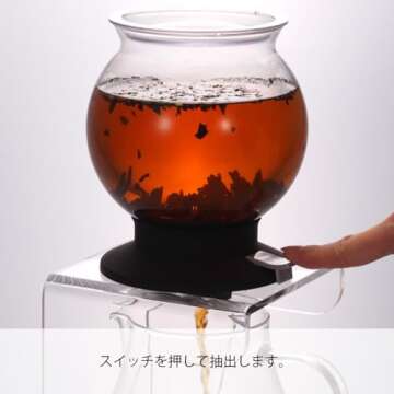 Hario Largo Glass Tea Dripper Stand Set for Tea Enthusiasts
