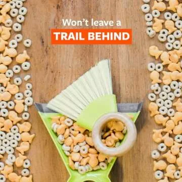 Compact Full Circle Tiny Team Mini Brush and Dustpan Set