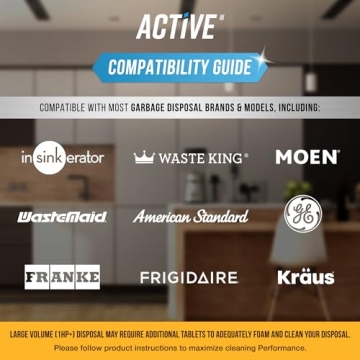 Fresh Citrus Garbage Disposal Cleaner Tablets - 1 Year Supply