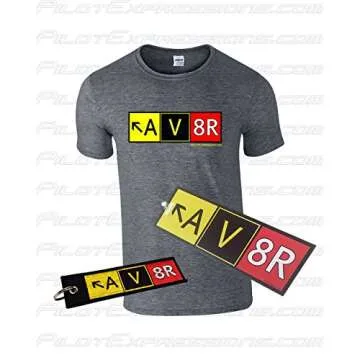 Airport Taxiway Sign Keychain - Unique Aviation Gift