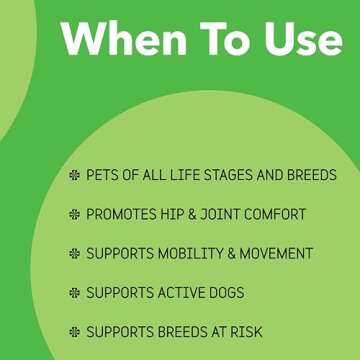 InClover Connectin Natural Hip & Joint Supplement for Dogs with Glucosamine, Chondroitin & Hyaluronic Acid - Soft Chew for Dog Mobility, Comfort & Active Lifestyle Support, 100 Count