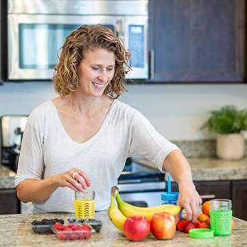 JumpinJars Toddler Cups/Kids Cups 4 Kids Mason Jar Cups with Straw (x8), 8x Lids, 4x Jackets, 2x Straw Cleaners! Kids Tumbler with Straw – 8oz Kid Drinking Glass