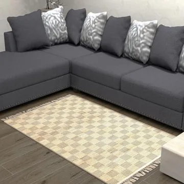 Stylish 3x5 Ft Handmade Jute Rug for Versatile Home Use