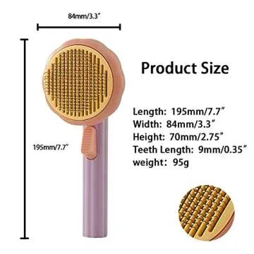 ZALER Self-Cleaning Pet Brush for Dogs and Cats