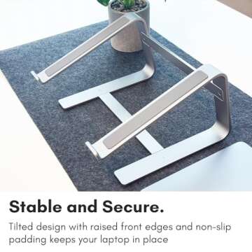 Universal Macally Macbook Stand - Stylish and Sturdy Laptop Riser