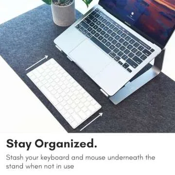 Premium Aluminum Macally Laptop Stand for Any Device