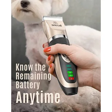 oneisall Ultra-Quiet Rechargeable Dog Clippers for Easy Grooming