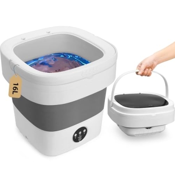 Portable Washing Machine, 16 L Mini Washer with 3 Modes Deep Cleaning for Underwear, Baby Clothes, S...