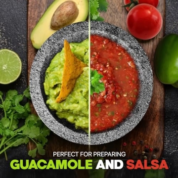 Umien Granite Mortar Pestle Set 3.5-Cup 8-Inch Avocado Tool