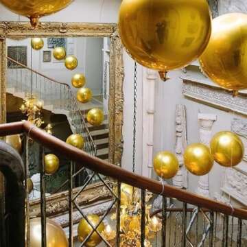 PartyWoo Gold Foil Balloons for Elegant Celebrations