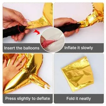 PartyWoo Gold Foil Balloons for Elegant Celebrations