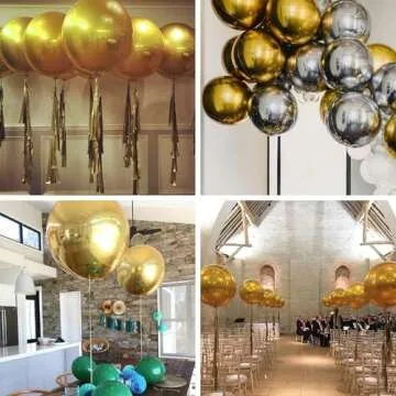 PartyWoo Gold Foil Balloons for Elegant Celebrations